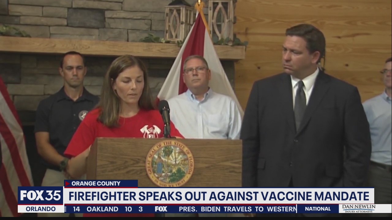 Florida firefighter speaks out about vaccine mandate