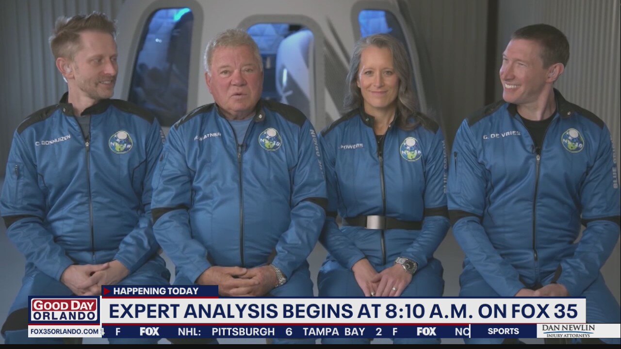 William Shatner set to launch on Jeff Bezos' Blue Origin New Shepard flight