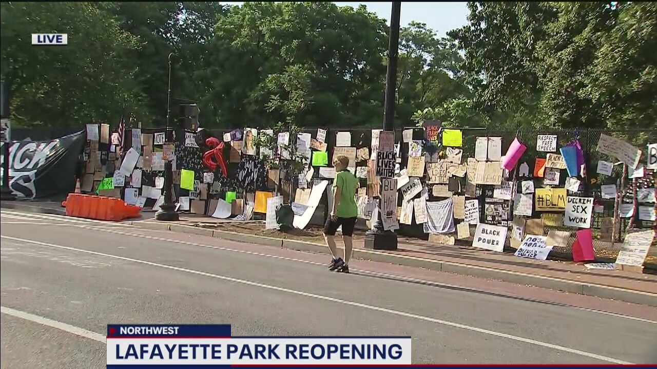 Lafayette Park scheduled to reopen Wednesday