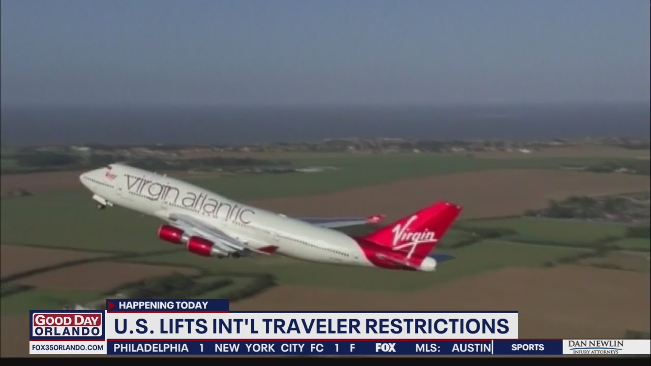U.S. lift international traveler restrictions