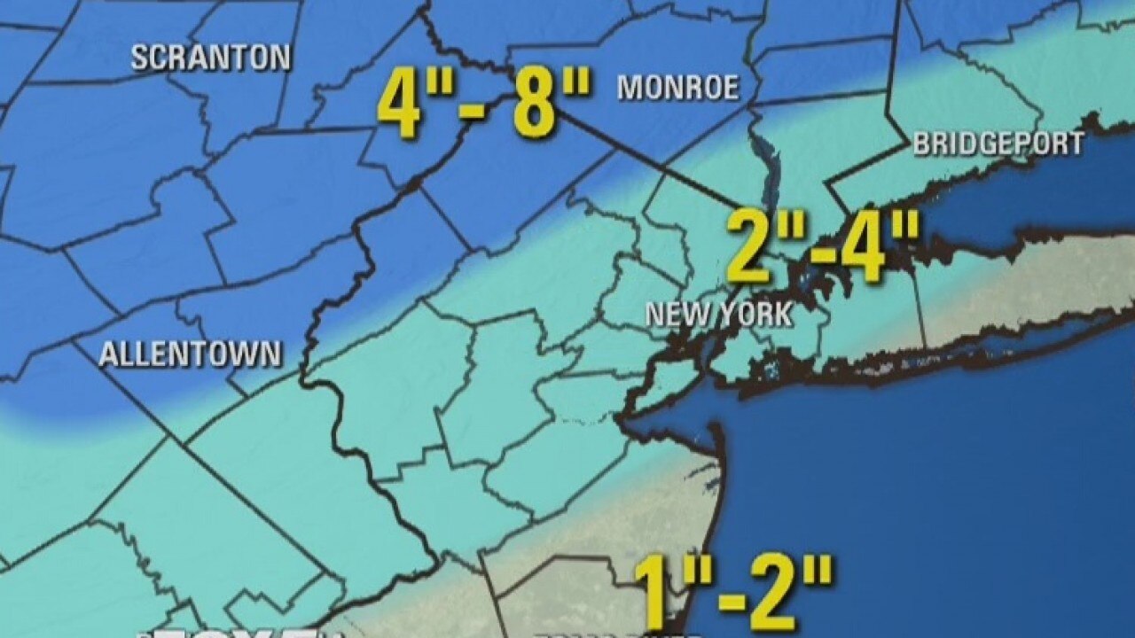 Updated winter storm forecast