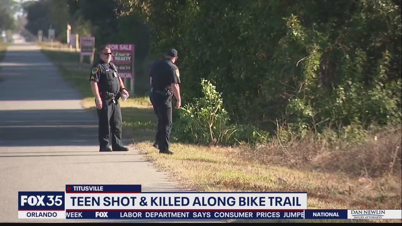 Teen fatally shot along Titusville bike trail
