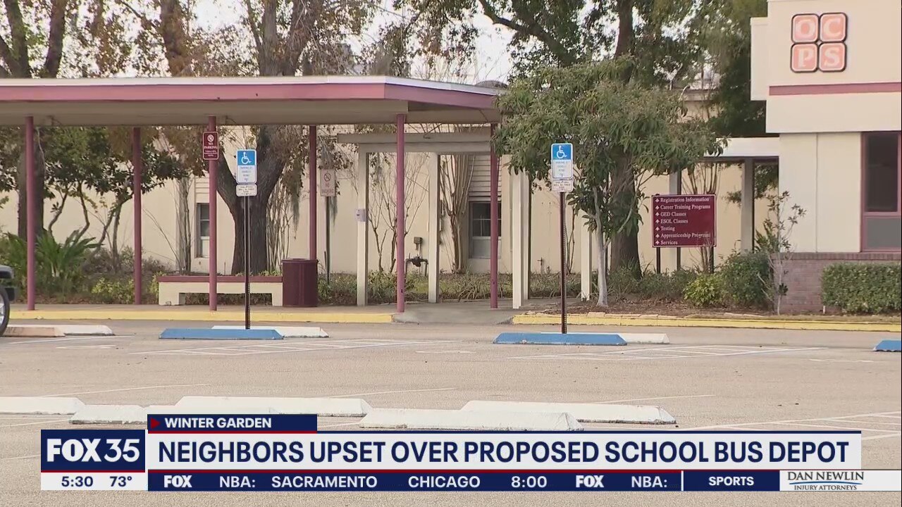 Neighbors upset over proposed school bus depot