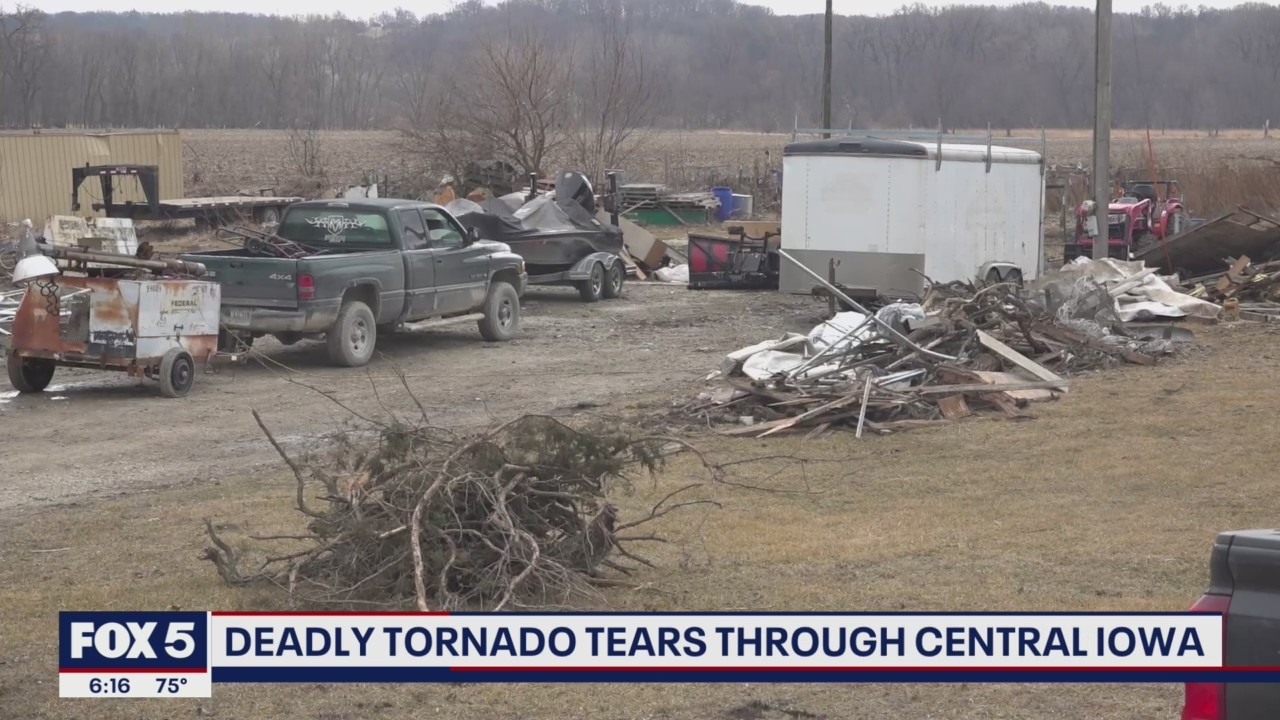Deadly tornado tears through Central Iowa