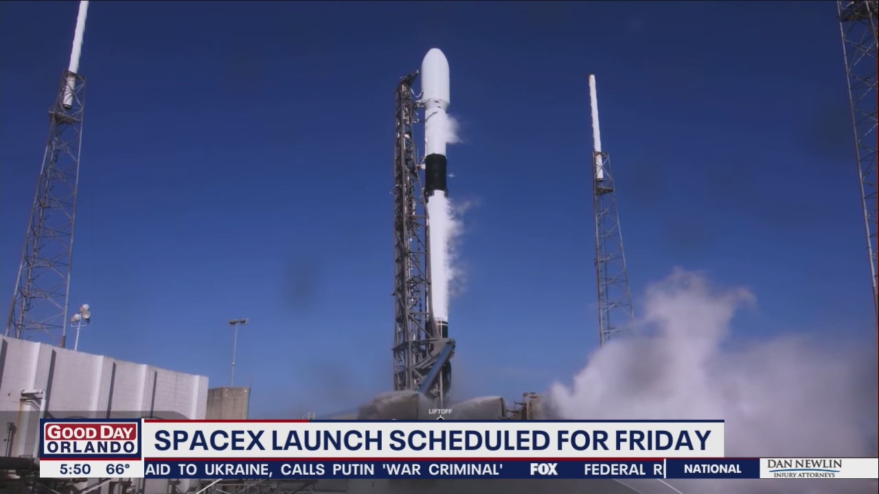 SpaceX launch scheduled for Friday