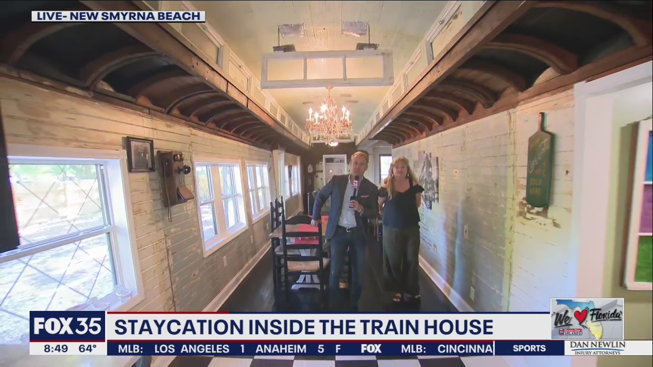 Staycation inside the train house