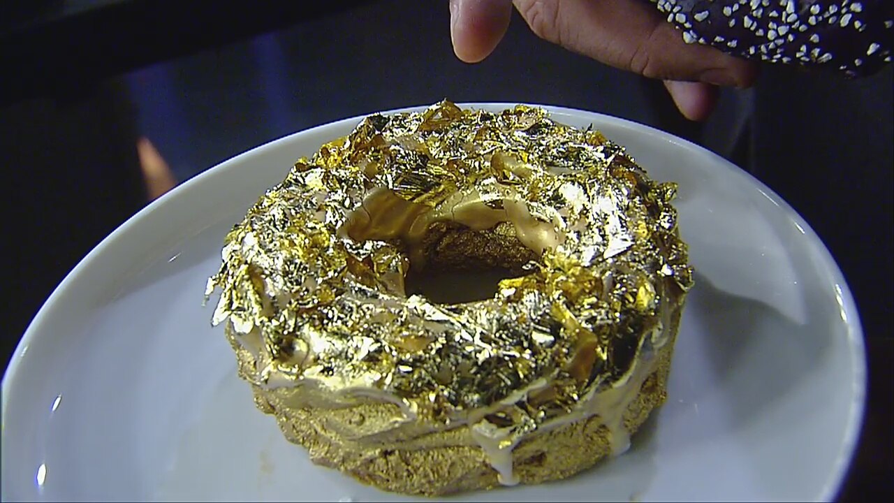 $100 gold donut
