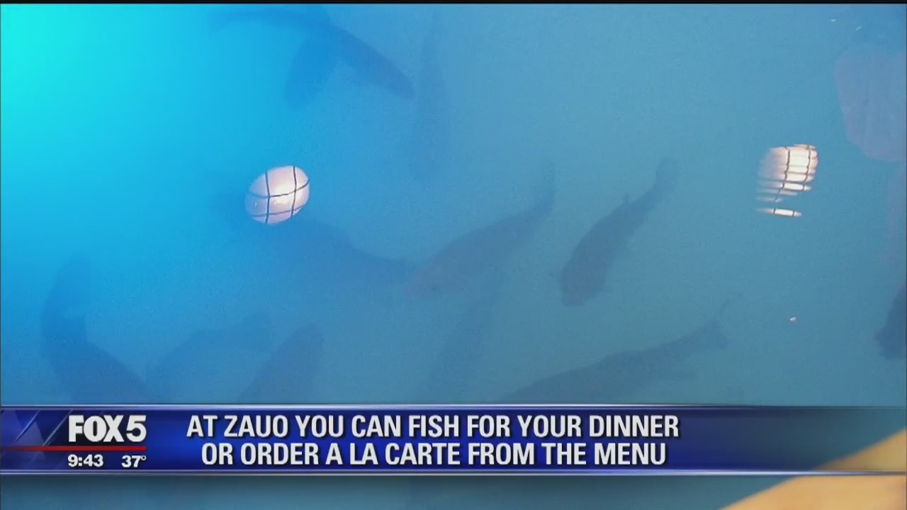 Zauo Restaurant lets you fish for your dinner