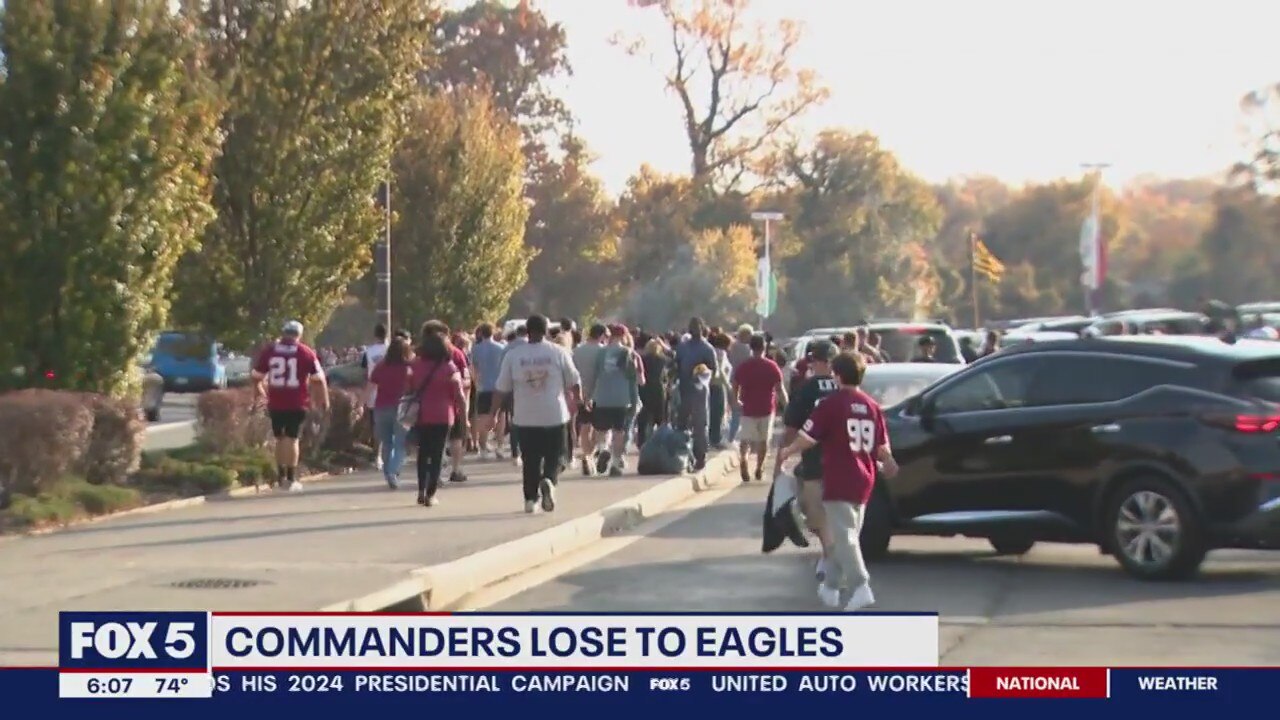 Commanders lose to Eagles