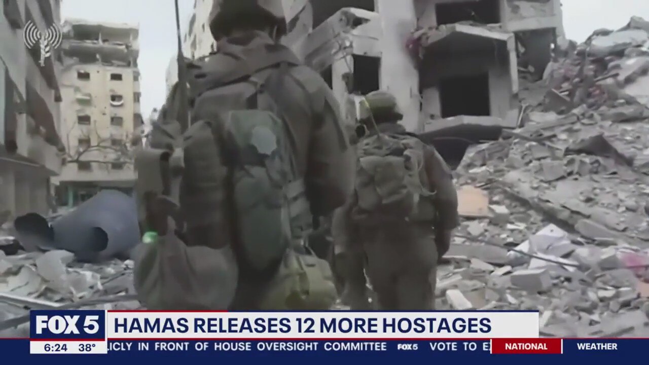 Hamas releases 12 more hostages