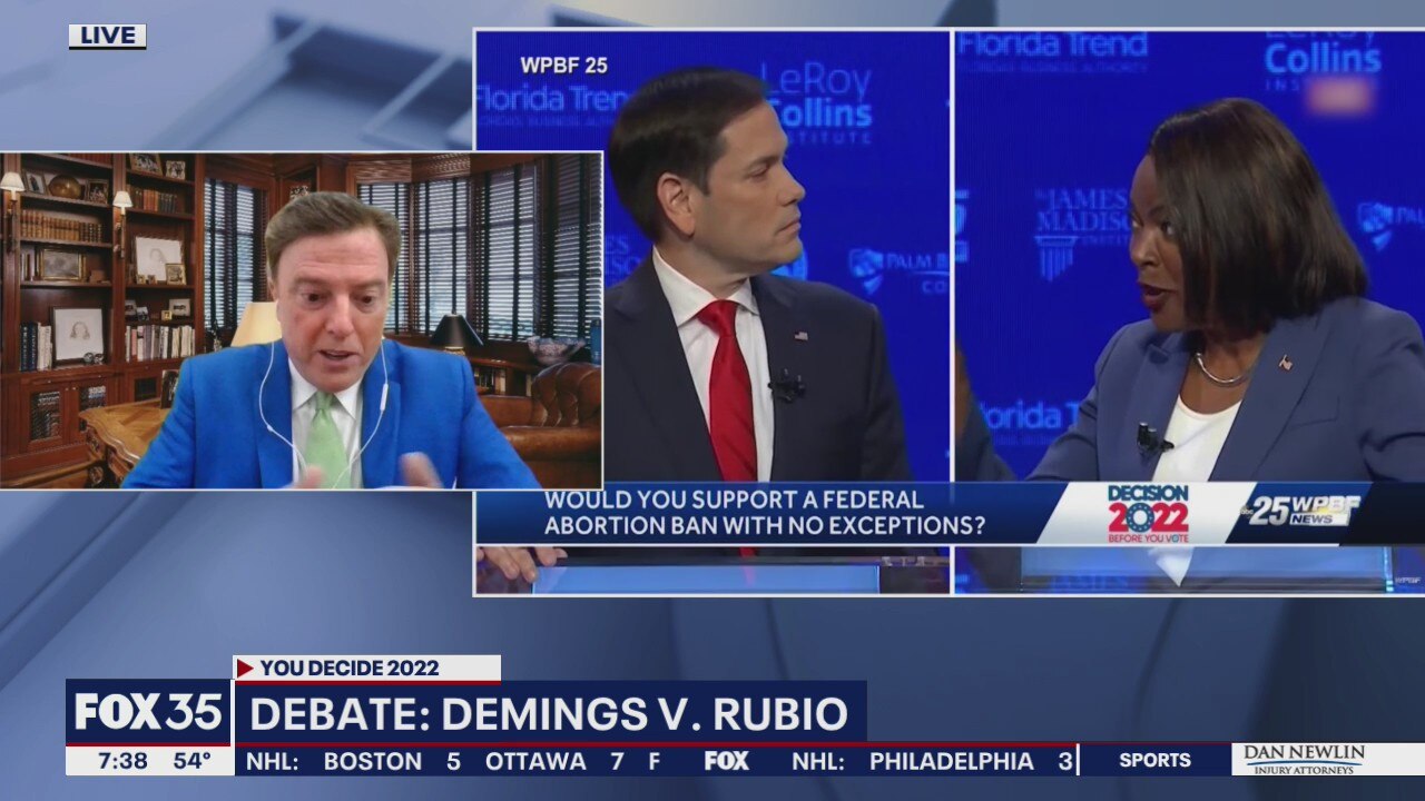 Rubio, Demings clash in only debate for U.S. Senate seat ahead of November election