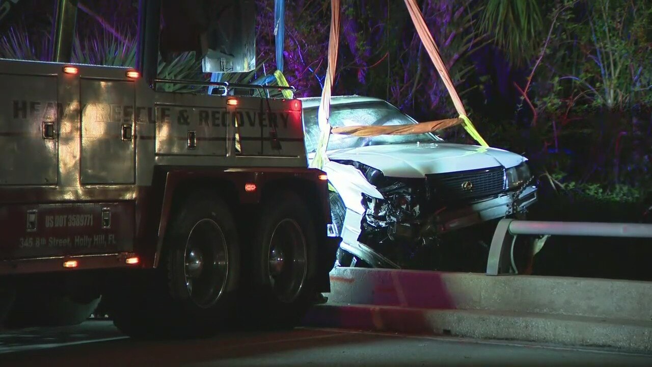 1 child dies, another injured along with adult driver after car crashes into canal