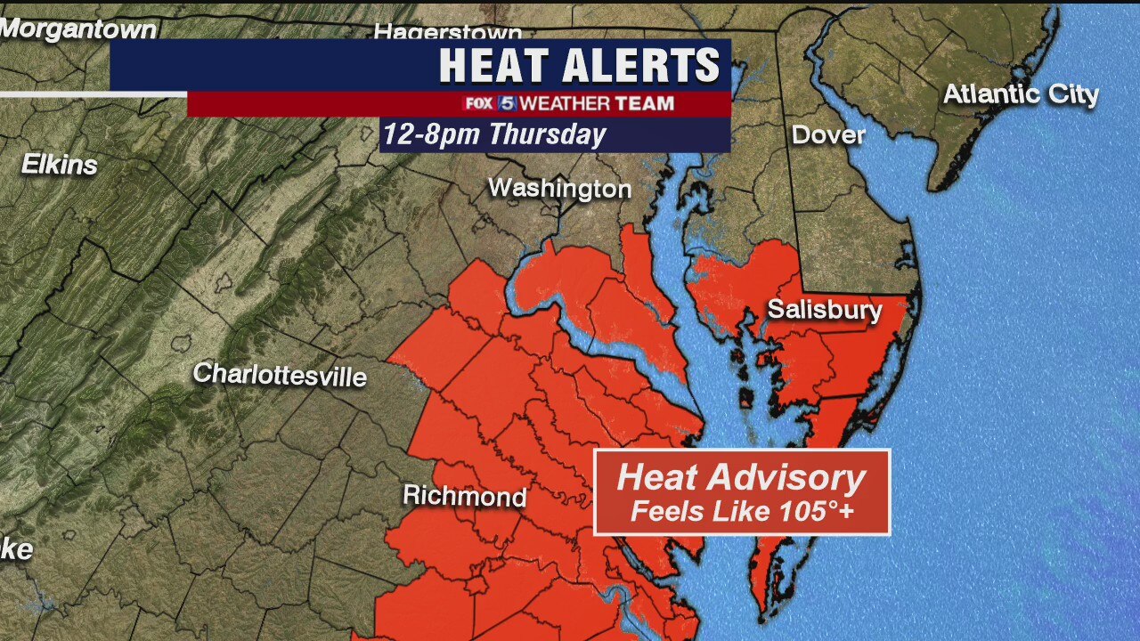 Hot, humid Thursday; scattered afternoon showers and thunderstorms possible