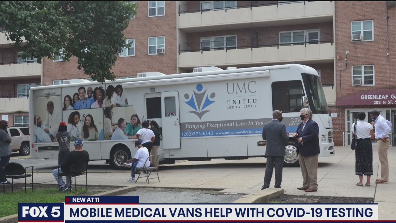 Mobile medical vans help with COVID-19 testing