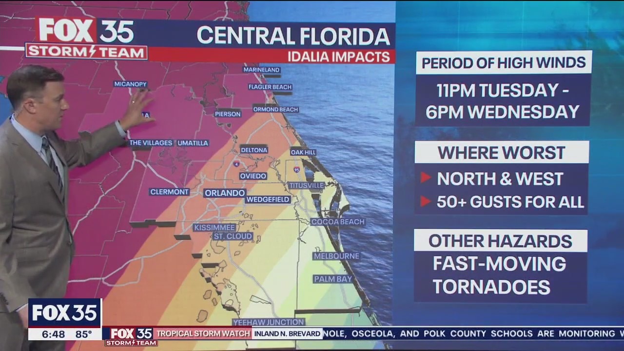 Tracking Idalia: What to expect in Central Florida