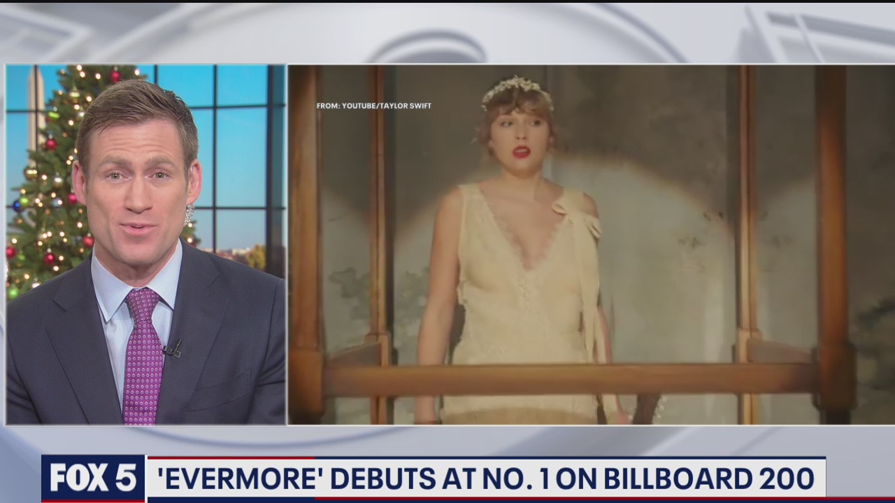 'Evermore' debuts at No. 1 on Billboard 200