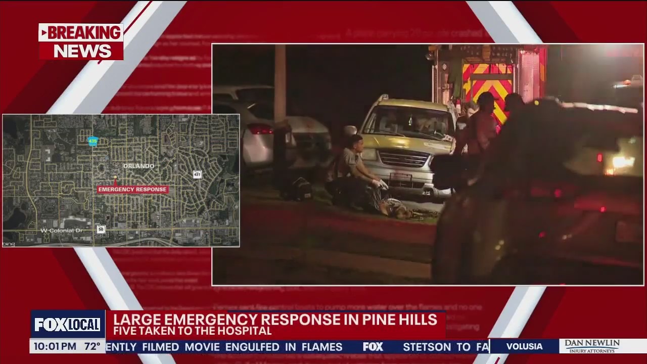 Large emergency response in Pine Hills area