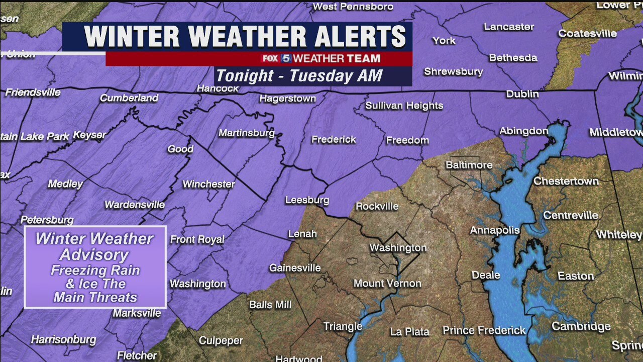 FOX 5 Weather forecast for Monday, February 15
