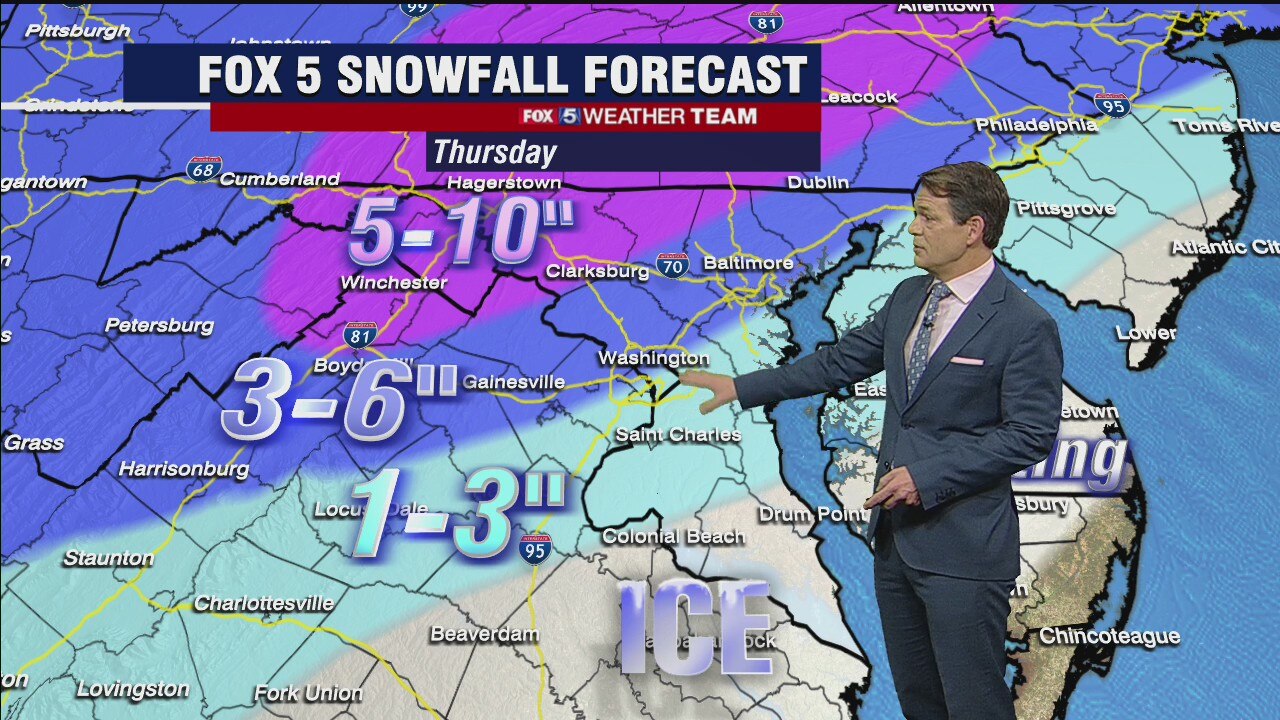 FOX 5 Weather forecast for Thursday, February 18