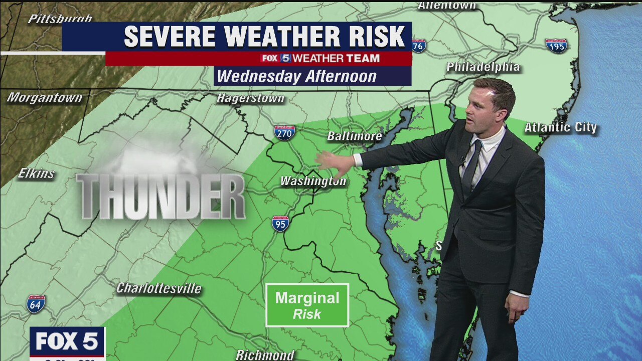 FOX 5 Weather forecast for Wednesday, March 31