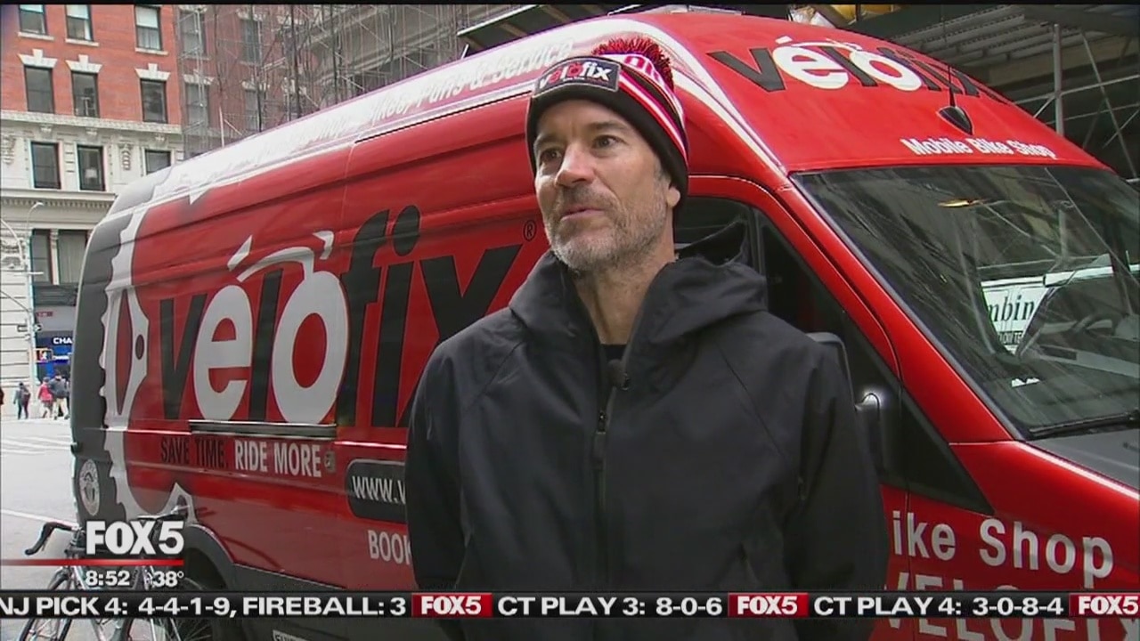 Mobile bicycle repair shop