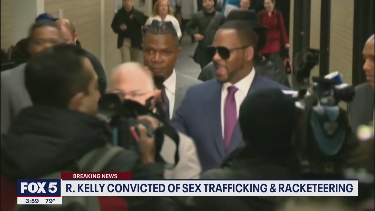 R Kelly found guilty of sex trafficking, racketeering