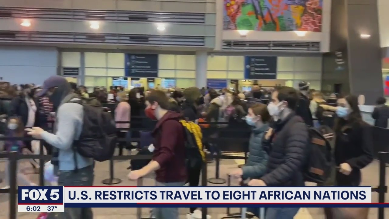 US restricts travel to 8 African nations amid omicron concerns