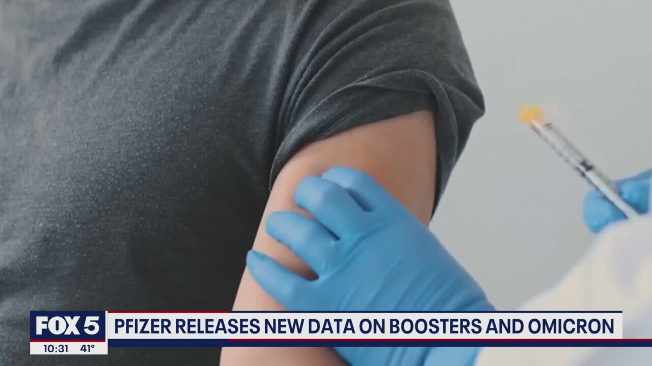 Pfizer releases new data on boosters, Omicron variant