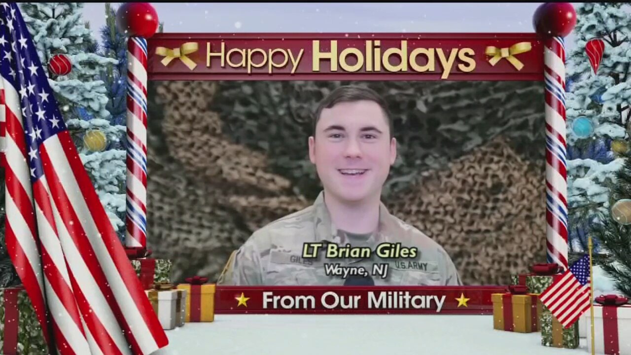 Holiday troop greeting