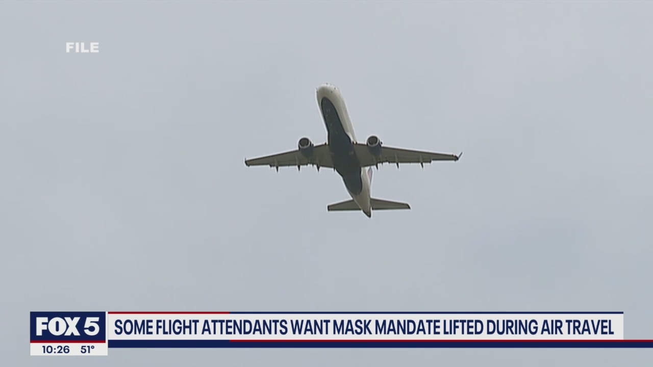 Some flight attendants want mask mandate lifted during air travel