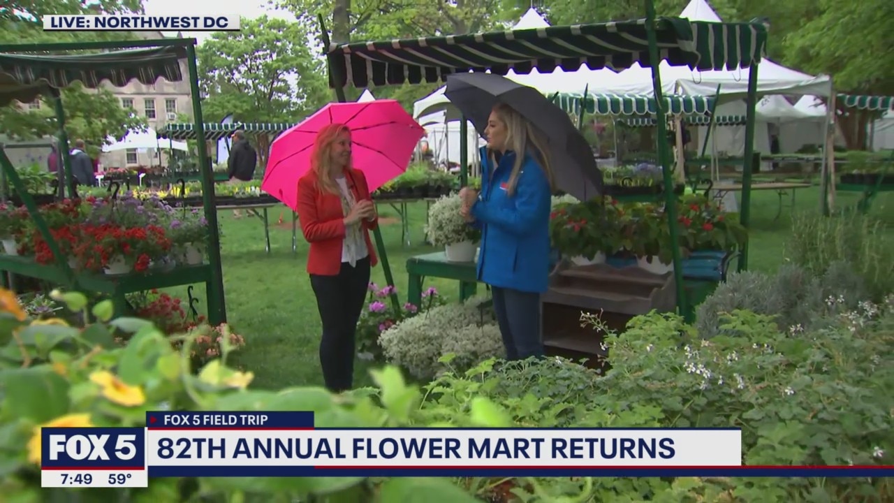 FOX 5 Field Trip: Flower mart at the National Cathedral