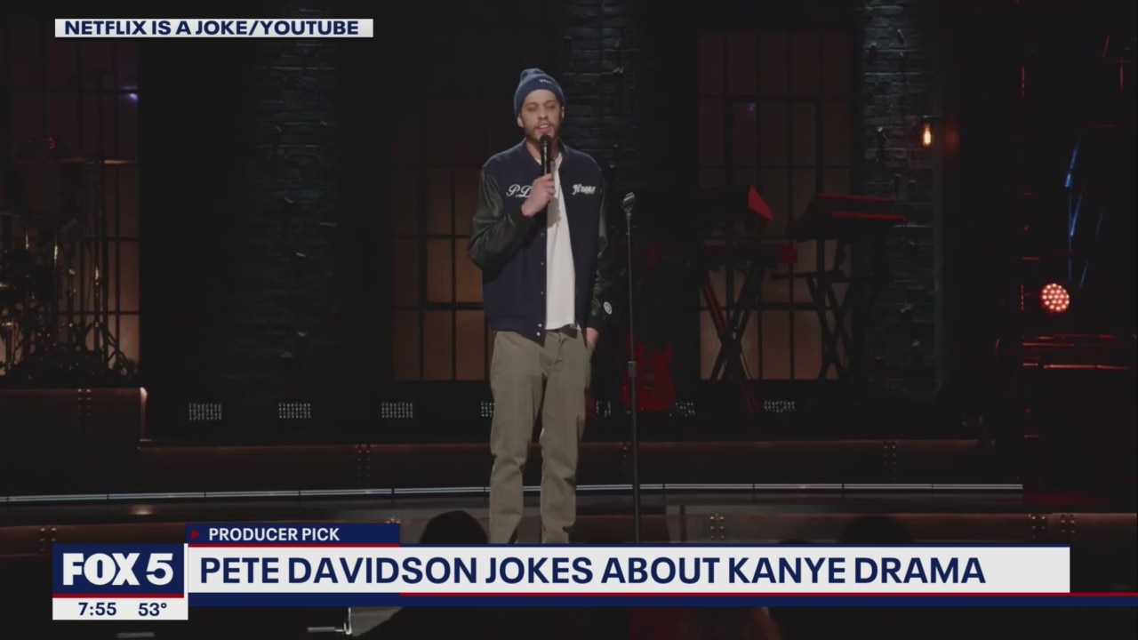 Pete Davidson jokes about Kanye West drama