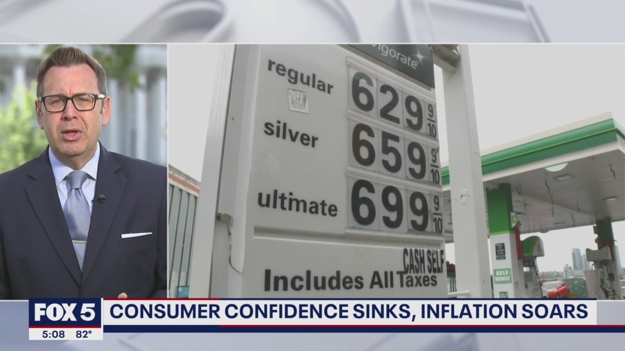 Consumer confidence sinks, inflation soars