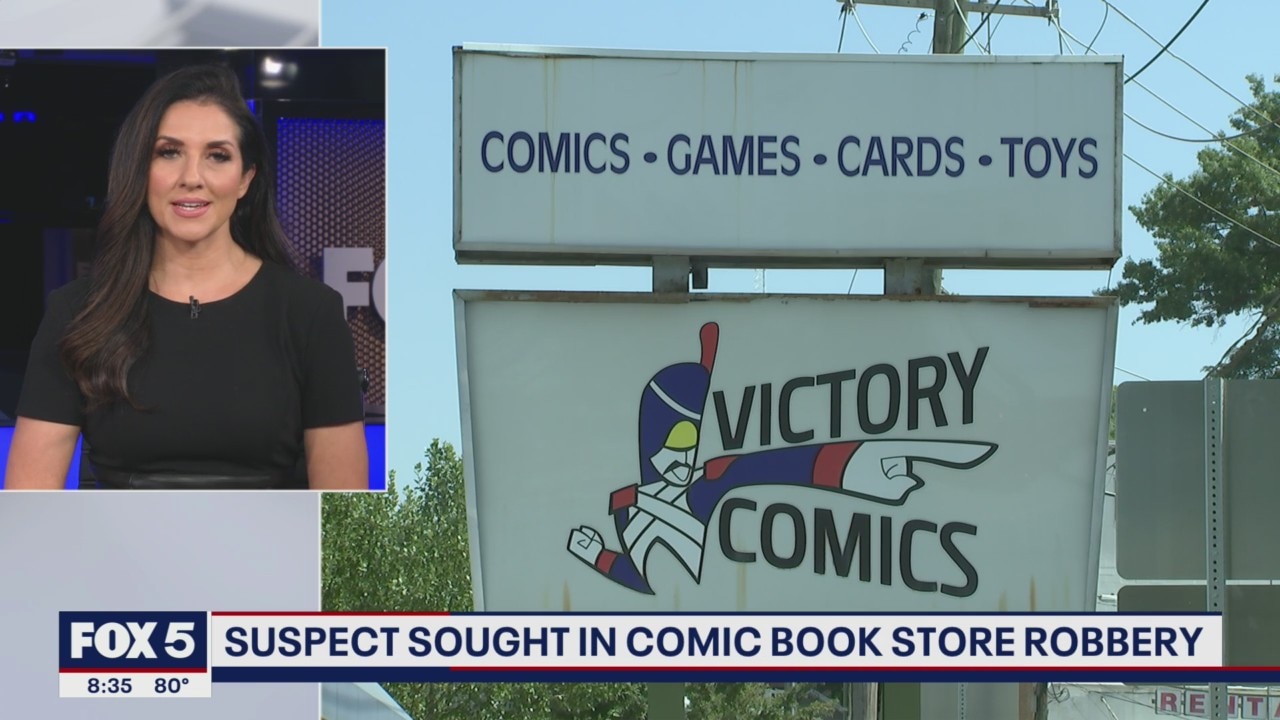 Suspect sought in comic book store robbery