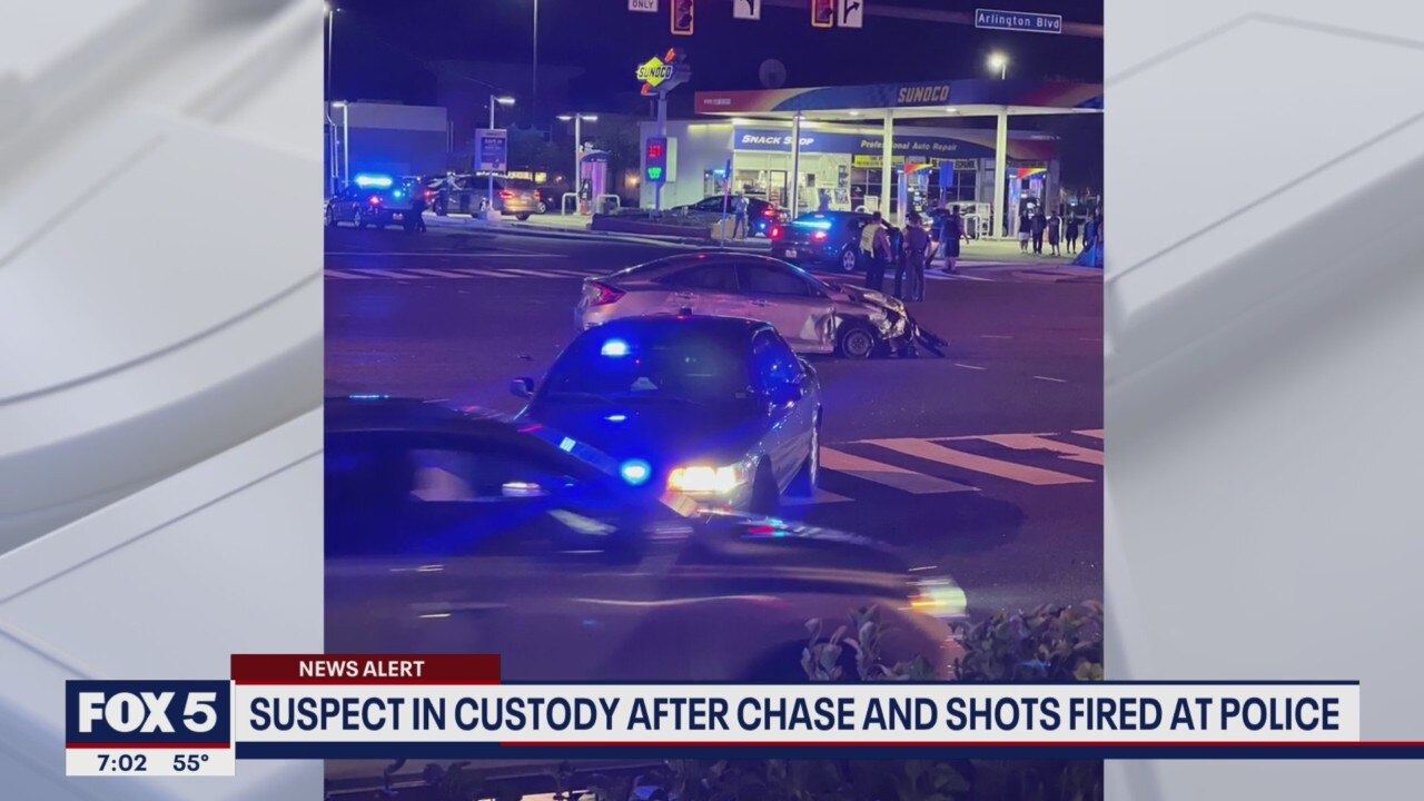 Suspect who fired at police during northern Virginia chase in custody
