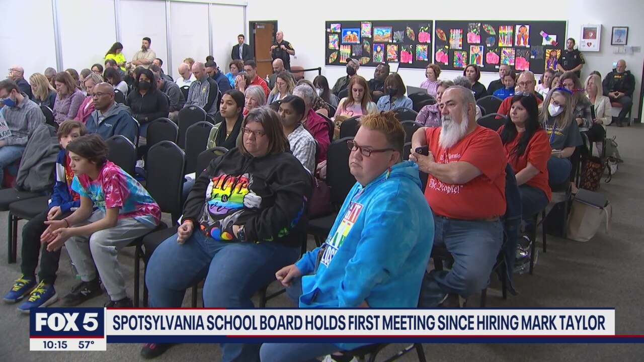 Spotsylvania School Board holds first meeting since hiring Mark Taylor