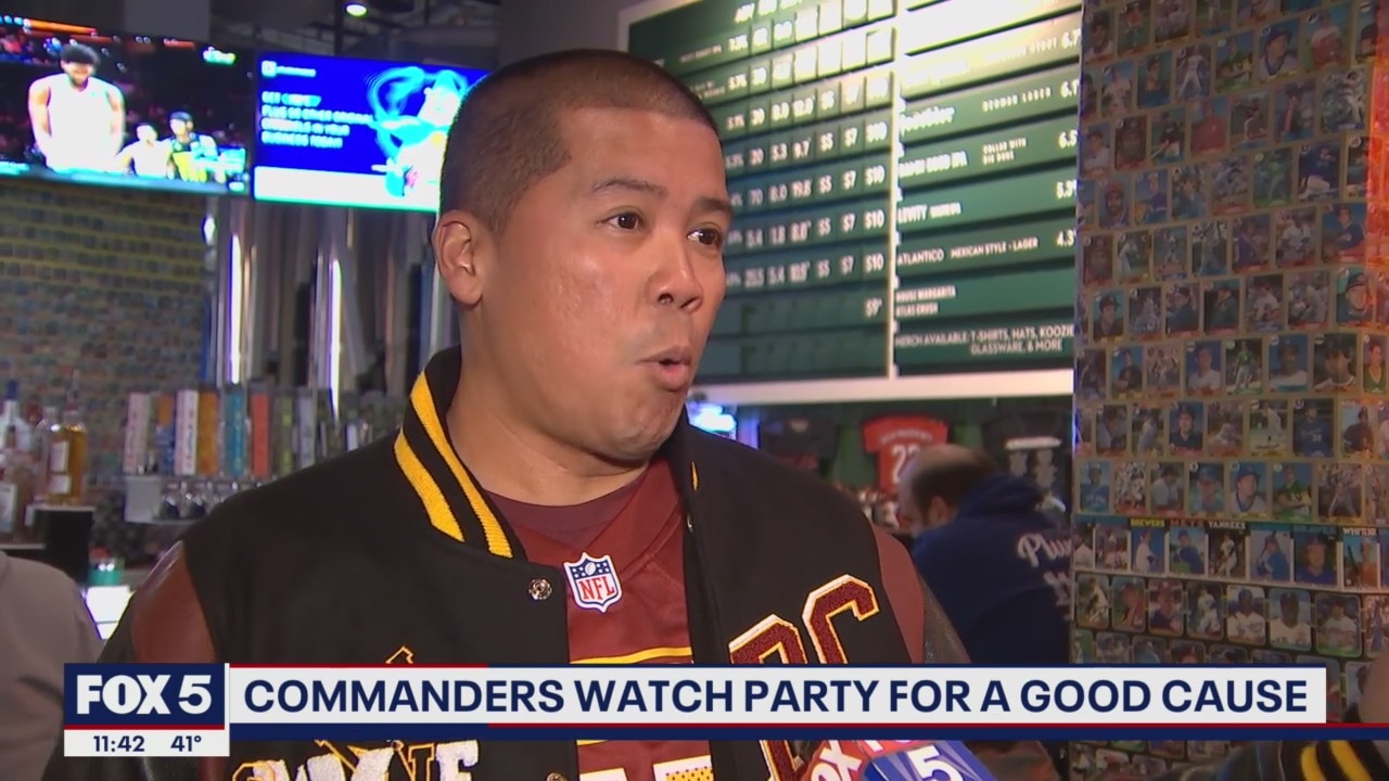Commanders watch party for a good cause
