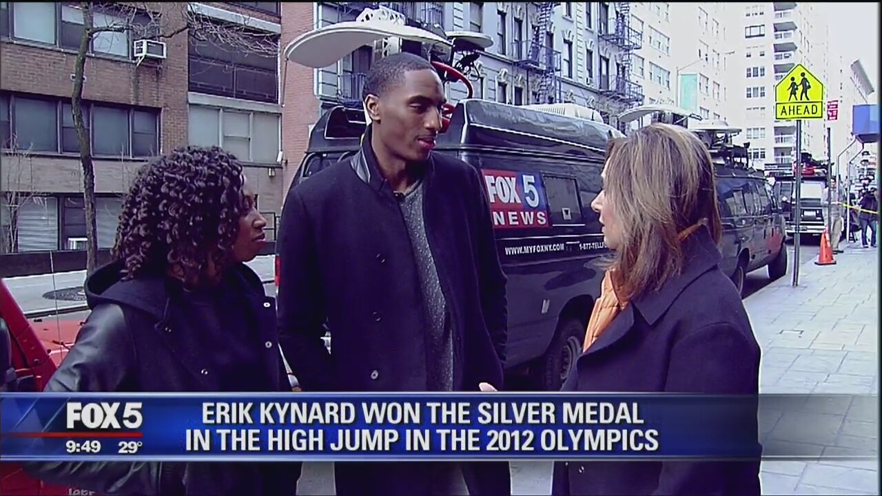 Allyson Felix and Erik Kynard, Jr.