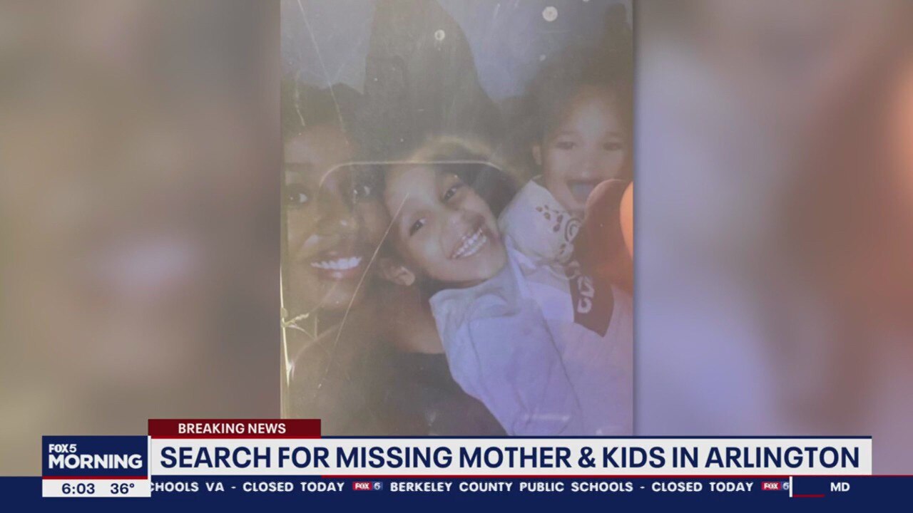 Search for mother, 2 children last seen Wednesday in Arlington
