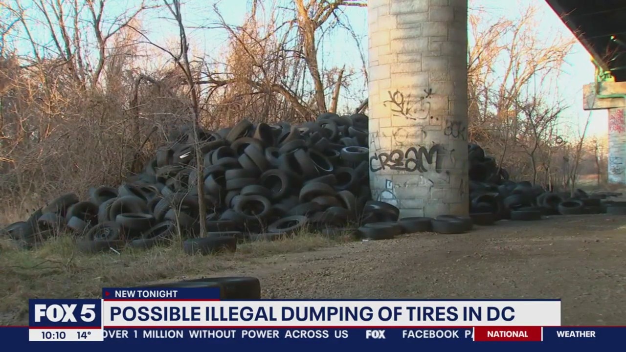 Possible illegal dumping of tires in DC