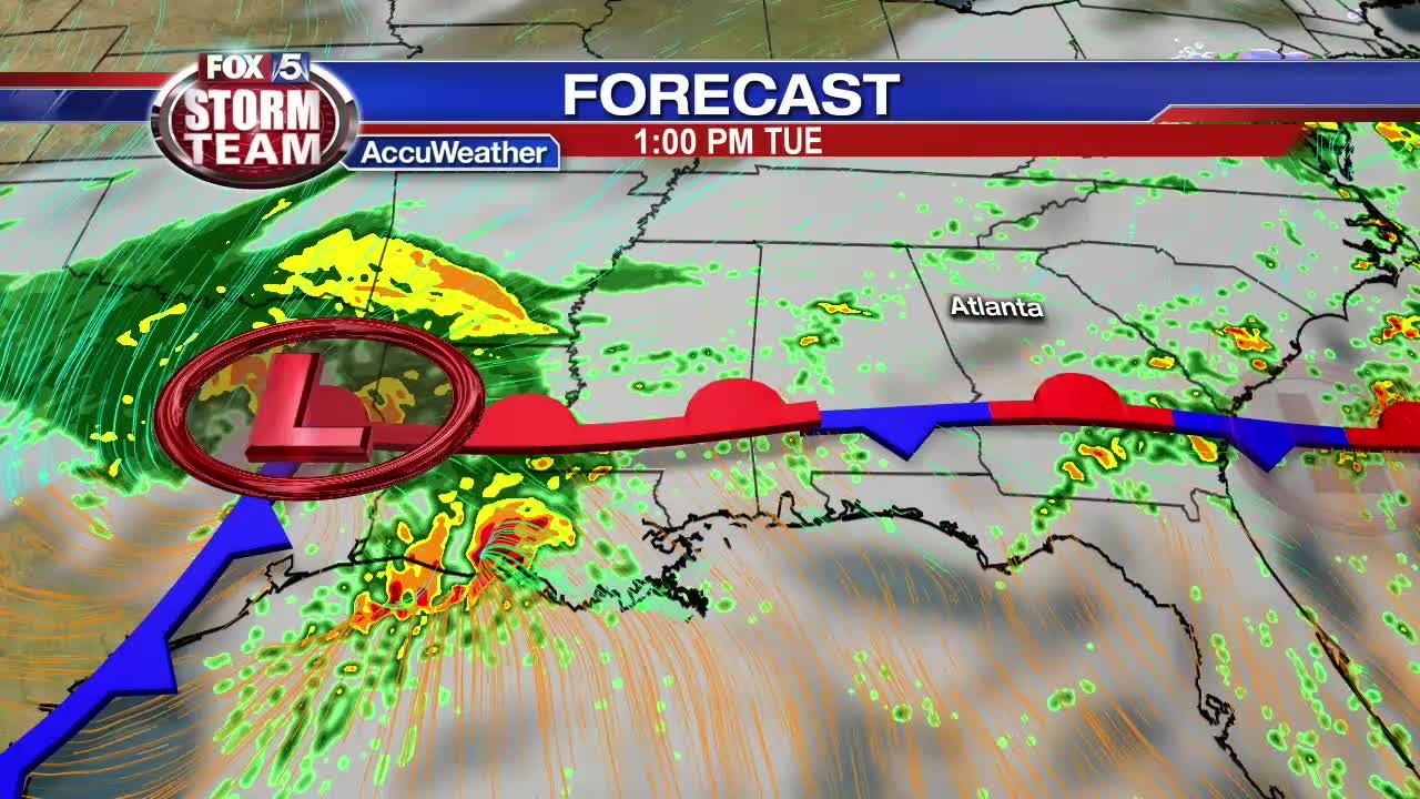 Radar outlook - Monday