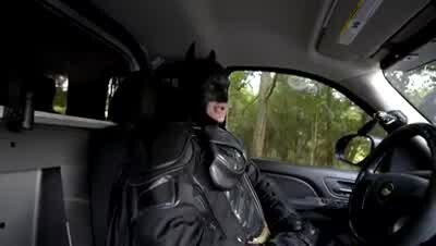 Batman visits boy with help of Monroe PD