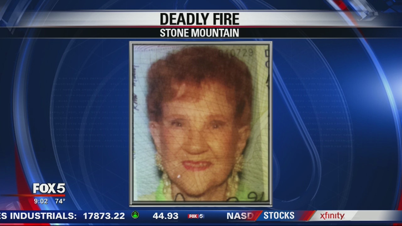 Elderly woman dies in Stone Mountain house fire