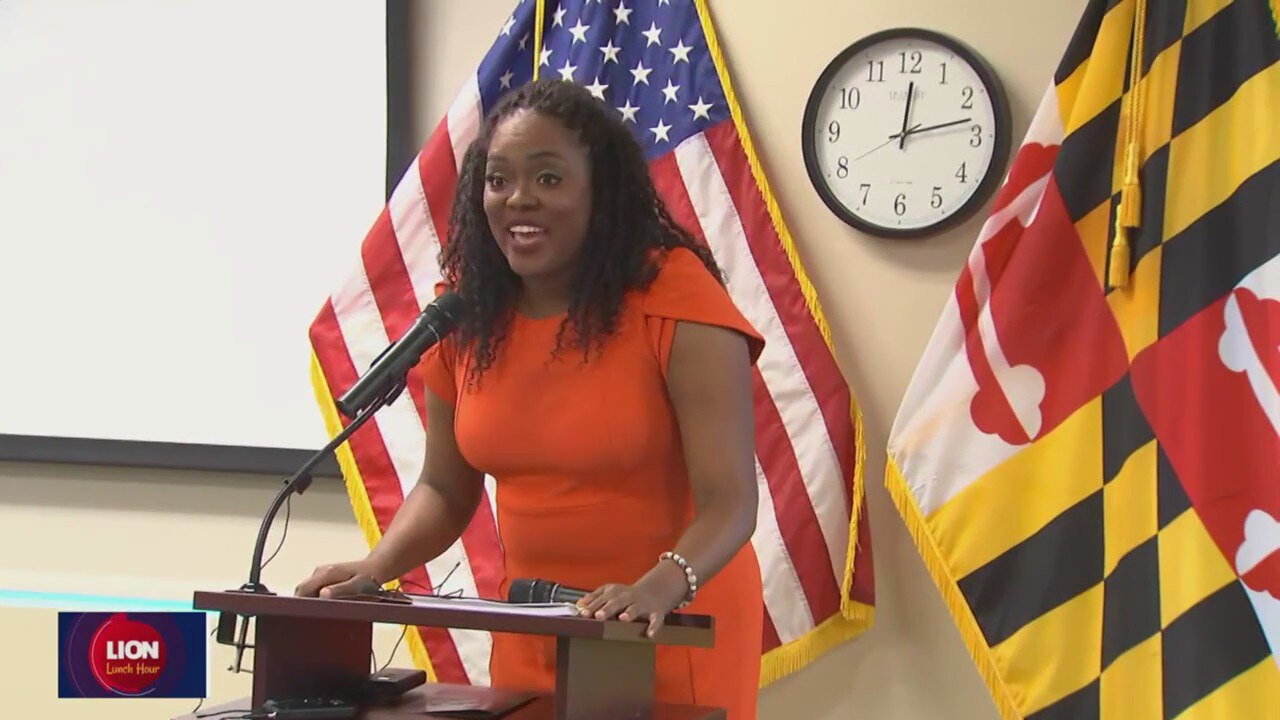 Marissa speaks at Maryland Department of Housing and Community Development's Women's History Month event