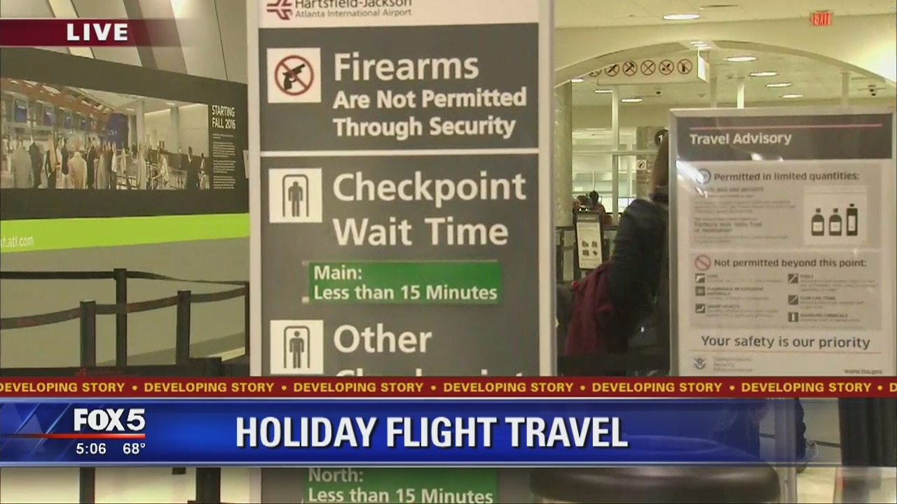 Holiday flight travel