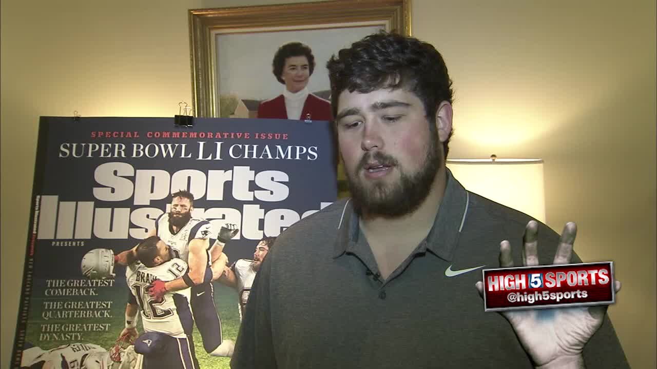 Super Bowl Champion Andrews Honored by Wesleyan School