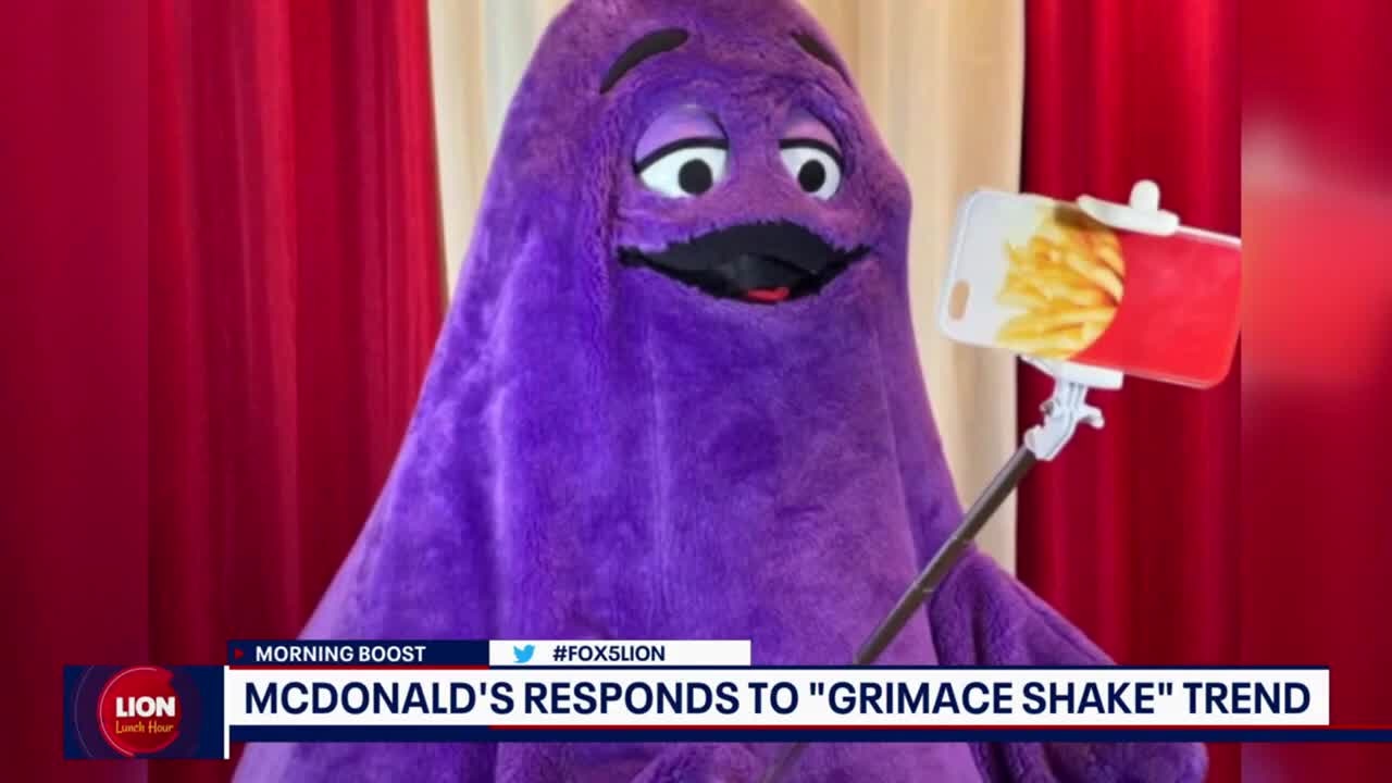 Mcdonald's responds to "Grimace Shake" trend