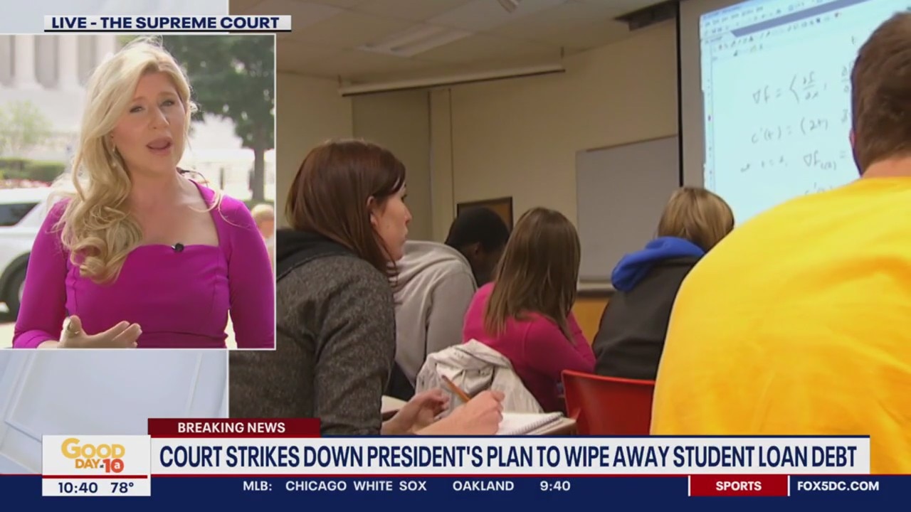 Supreme Court strikes down President Biden's plan to wipe away student loan debt