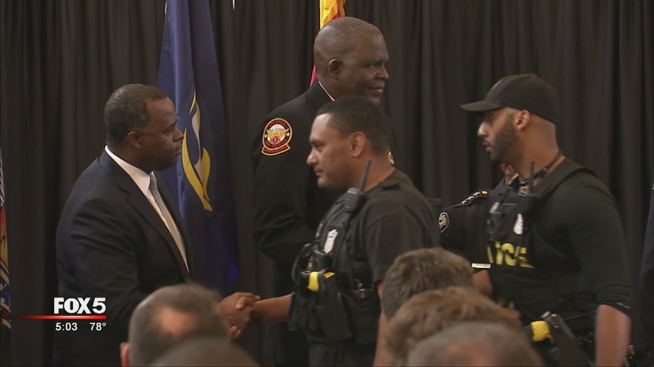 First responders honored for their service during I-85 collapse