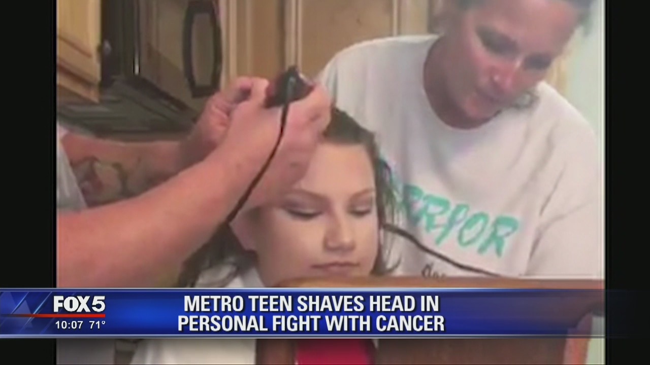 Loganville teen shaves head amidst cancer battle